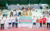 lapangan Basket Bupati Tulus Arena Diresmikan, Bupati Inhu Tampil dalam Laga Persahabatan