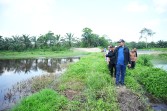 Diduga PKS PT NHR Cemari Sungai Bupati Cek Kolam Limbah