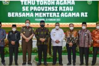 Berkunjung ke Riau, Menteri Agama RI Temu Ramah Bersama Tokoh Agama Riau