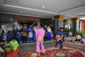 Penyambutan Kafilah MTQ Tingkat Propinsi Riau Dipusatkan di Kantor Bupati Inhu