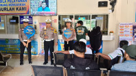 Kantor Samsat Lokasi Satlantas Polres Inhu Sosialisasi Pemilu