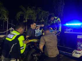 Patroli Blue Light, Polres Inhu Amankan 8 Unit Sepeda Motor