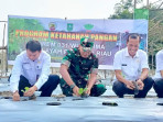 Dihadiri Sekda Inhu, Kodim 0302 Inhu Lauching Tanam Labu Madu