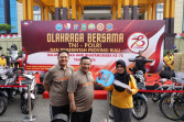 Meriahkan Hari Bhayangkara Polda Riau Gelar Olahraga Bersama