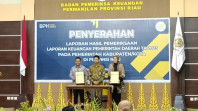 Bupati Inhu Terima LHP Keuangan 2023 dari BPK  Riau