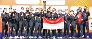 Tim Putri Indonesia Sukses Raih Juara Badminton Asia Team Championship 2022