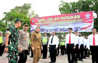 Bupati Rezita Hadiri Apel Gelar Pasukan Operasi LC