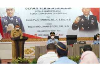 Kepala Kanwil Kemenkumham Riau Dilantik