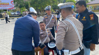 Operasi Keselamatan LK 2025, Polres Inhu periksa Kesehatan Personel yang Bertugas