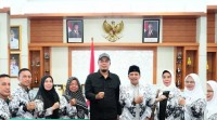 Saat Audiensi Dengan Bupati  Inhu PGRI Minta Bimbingan