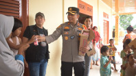 Polres Inhu Tinjau Lokasi Pengungsian Banjir LAMR