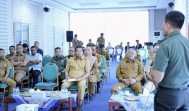 Wabup Inhu bersama Dandim 0302 Inhu Ikuti Rapat Evaluasi