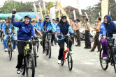 Bupati Inhu Ikut Event Gowes Fun Bike Pesona Indragiri