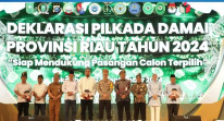 Sekda  Inhu  hadiri Deklarasi Pilkada Damai Riau