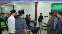 Kadisdikbud Inhu Lantik Kepsek TK,SD dan SMP Negeri.