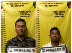 DPO Polsek Lirik,Dua Pelaku Curi Sawit Kebun KKPA ditangkap