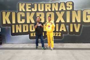 Dodi Irawan Dampingi Atlet Kickboxing Inhu di Kejurnas IV Batam