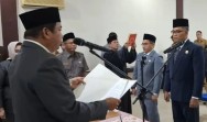 3 Pejabat Dilantik, Wabup Inhu Pesan Pastikan Jangan ada Pungli Dilayanan Administrasi Pendudukan.