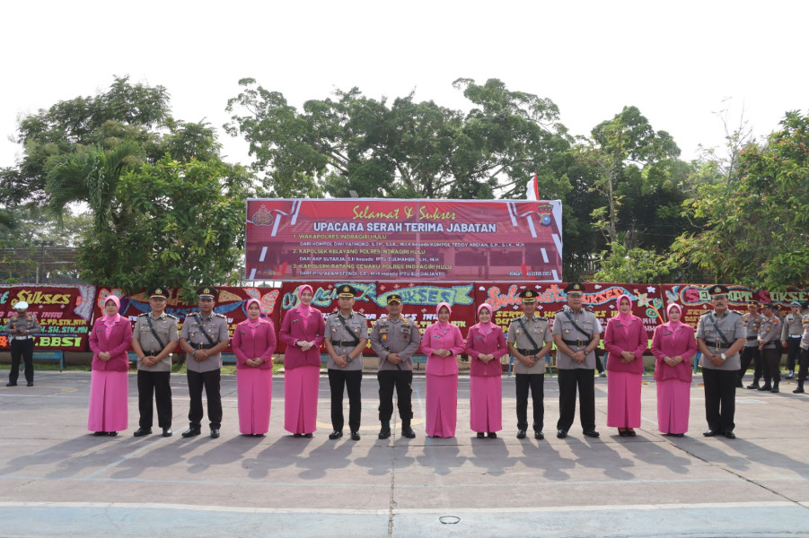 Wakapolres Inhu dan 2 Kapolsek di Mutasi, Ini Harapan Kapolres Inhu.