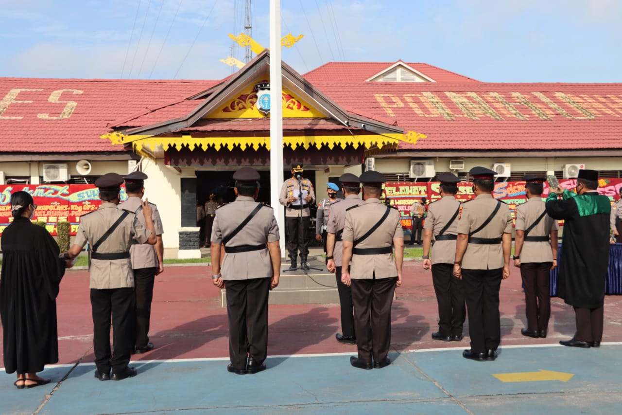 Enam PJU Polres Inhu Sertijab