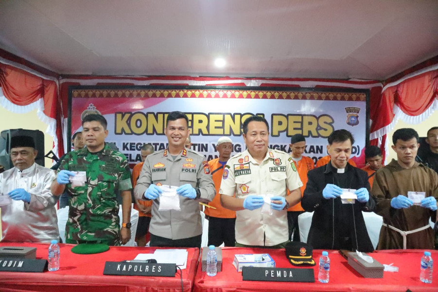 Selama KRYD Di Gelar, 24 Pelaku Narkoba di Tangkap Polres Inhu.