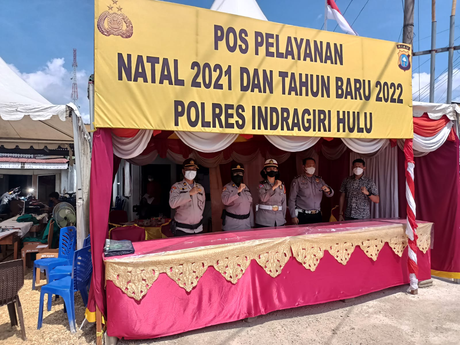 Amankan Nataru, Polres Inhu dirikan 4 Pos