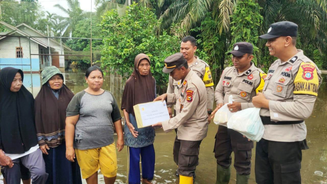 Polsek Rengat Barat Gelar Trauma Healing di Desa Alang Kepayang