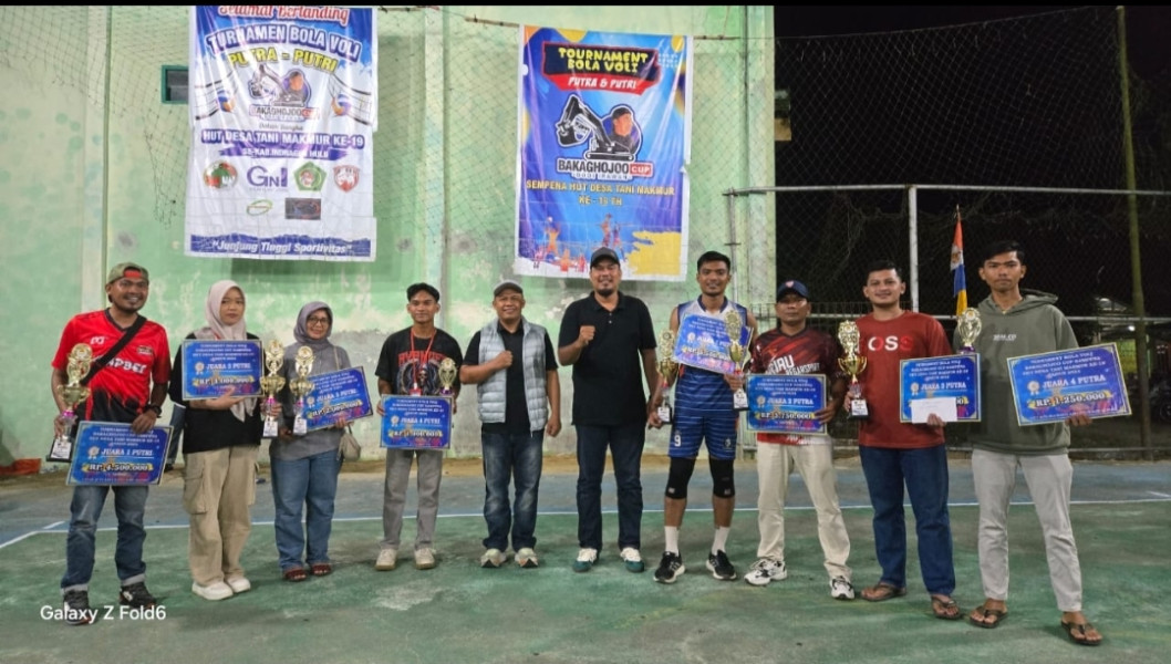 Meriah HUT Ke-20 Tani Makmur, Kades : Dodi Irawan Bapak Olahraga Desa Tani Makmur