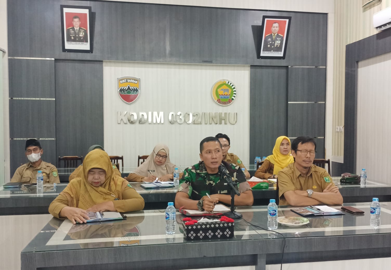 Tekan Inflasi, Dandim Inhu Gelar Rakor