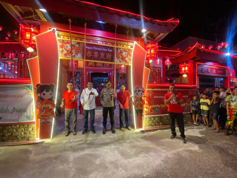 Kapolres Inhu Pimpin Langsung Pengamanan Pawai Imlek 2577.