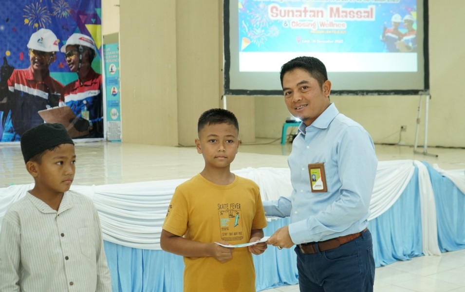 Sambut Hari Jadi Pertamina EP Lirik Gelar Sunatan Massal dan Santunan