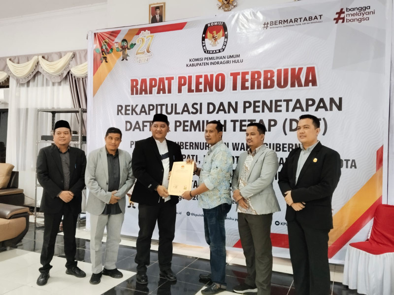 Bawaslu Inhu Beri Catatan Penetapan 332.680 DPT Oleh KPU