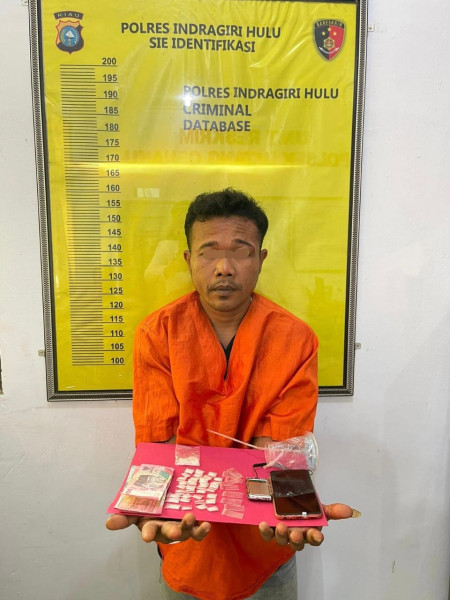 Simpan 38 Paket Sabu, Polsek Batang Cenaku, Tangkap Tompel