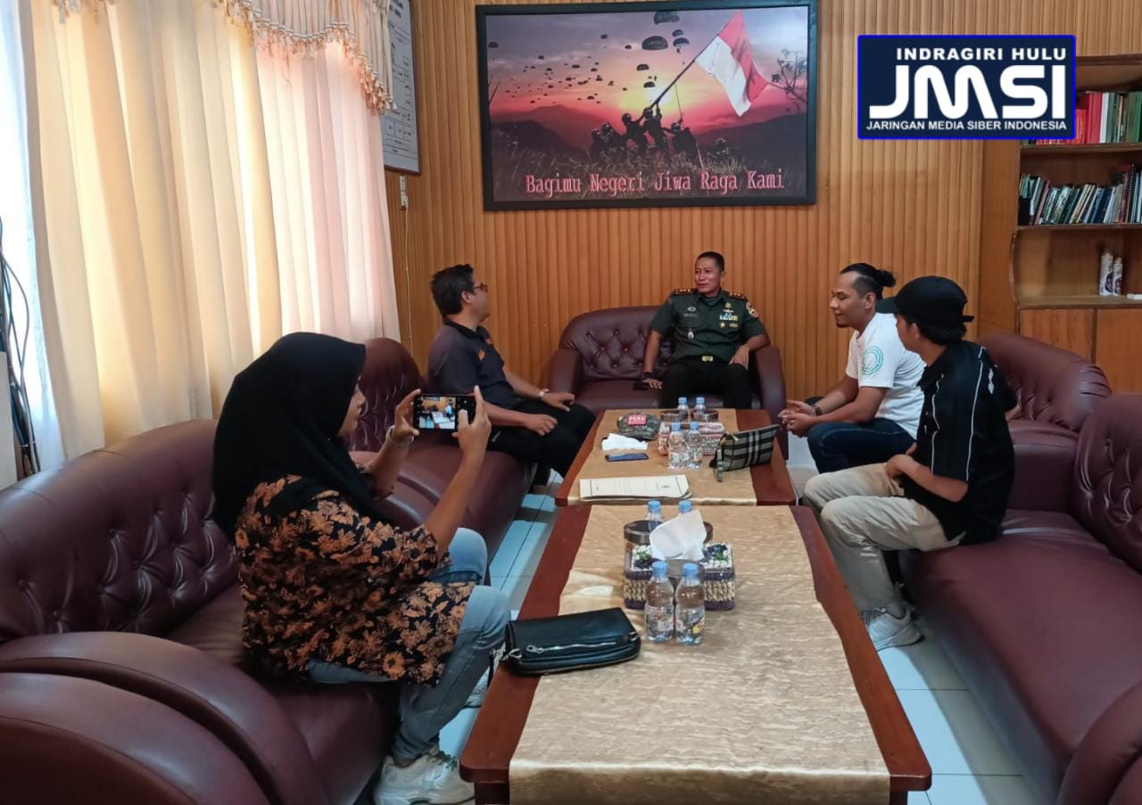 Sampaikan Agenda, JMSI Inhu Gelar Pertemuan Dengan Dandim 0302 Inhu