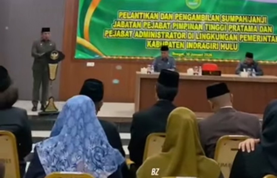 Sekda Inhu Lantik Pejabat JPTP dan Administrator .Ini Nama -Nama Pejabatnya