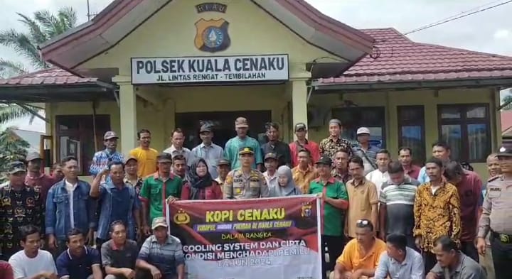 Tomas  Kuala Cenaku Siap Dukung Pemilu Damai
