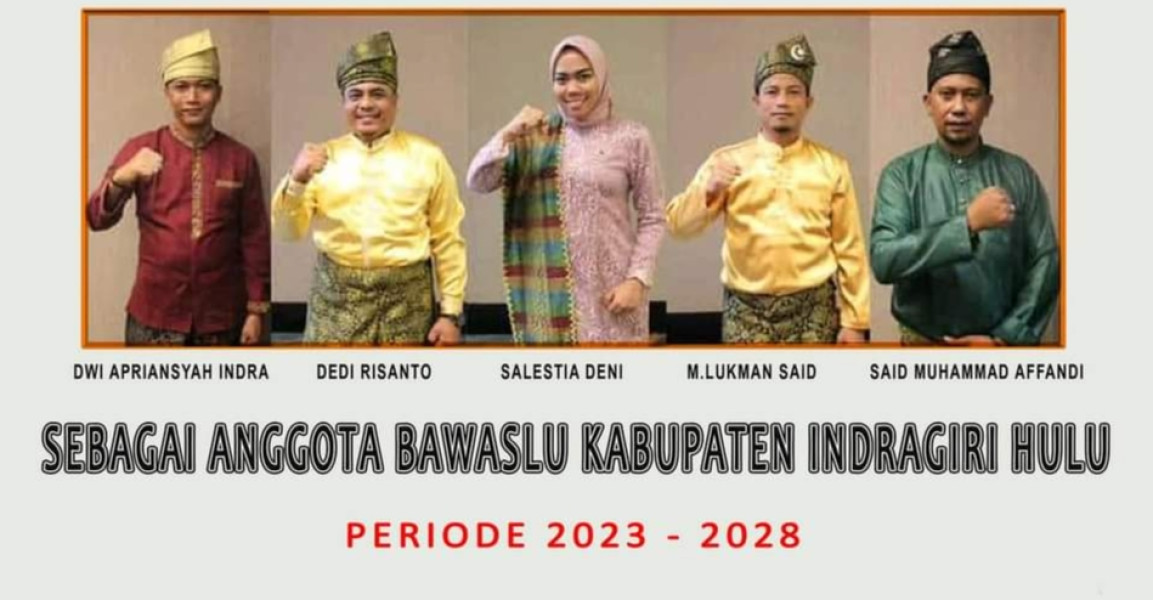 Ketua Bawaslu RI Lantik Anggota Bawaslu Kab Inhu