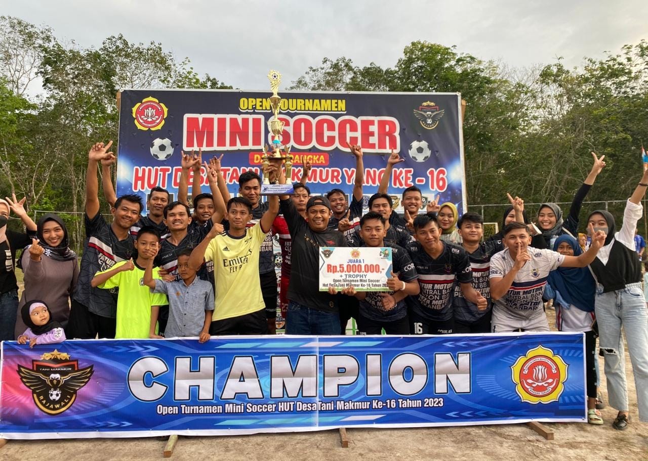 Open Turnamen Mini Soccer Tani makmur Di Sponsori Dodi Irawan