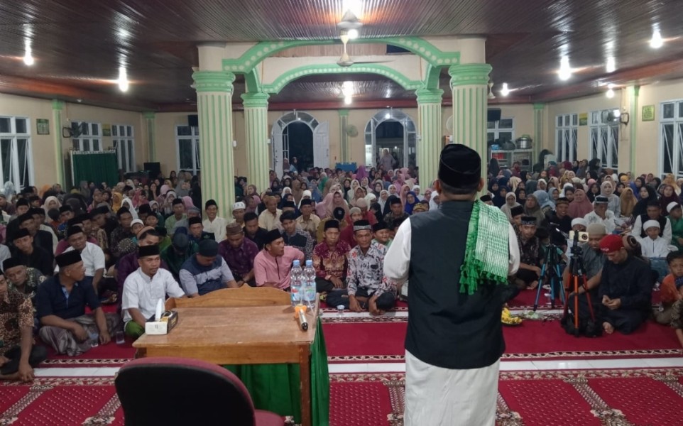 Peringati Isra dan Miraj 1447 H, Pemdes Pulau Sengkilo Undang Ustad Kondang Ini.