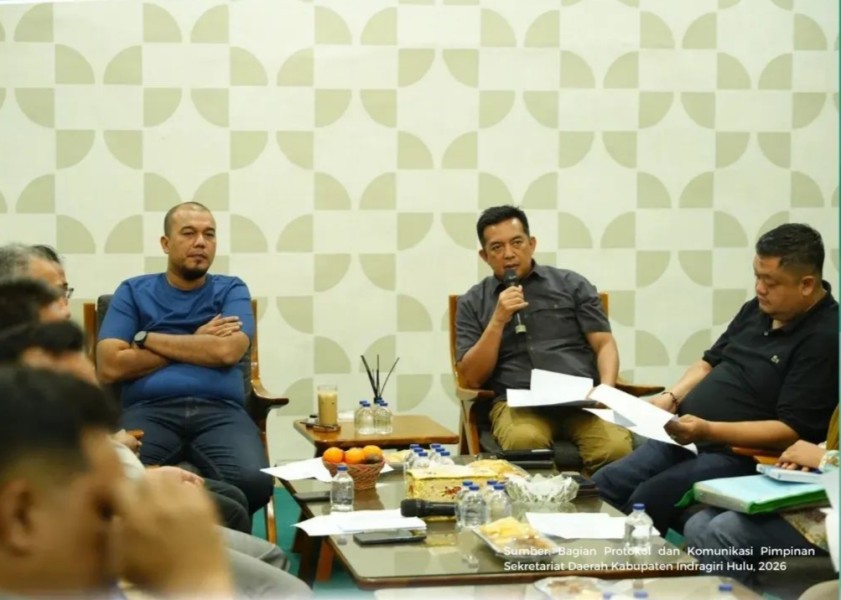 Mantapkan Persiapan Malam Takbiran Sholat Idul Adha Serta Kurban Bupati Inhu Pimpinan Rapat
