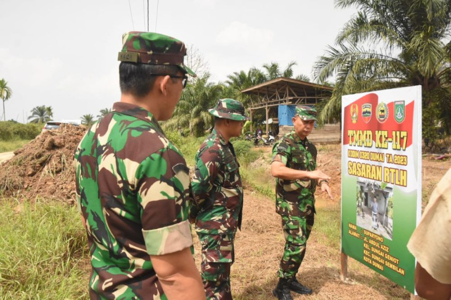 Danrem 031 Wira Bima Tinjau TMMD KE-117