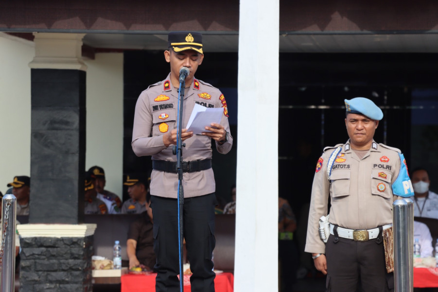Bupati Beserta Forkopimda, Ikuti Apel Satkamling 2023 Polres Inhu