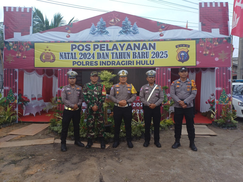 Hari Libur, Kasat Lantas Polres Inhu Pantau 4 Pos Nataru