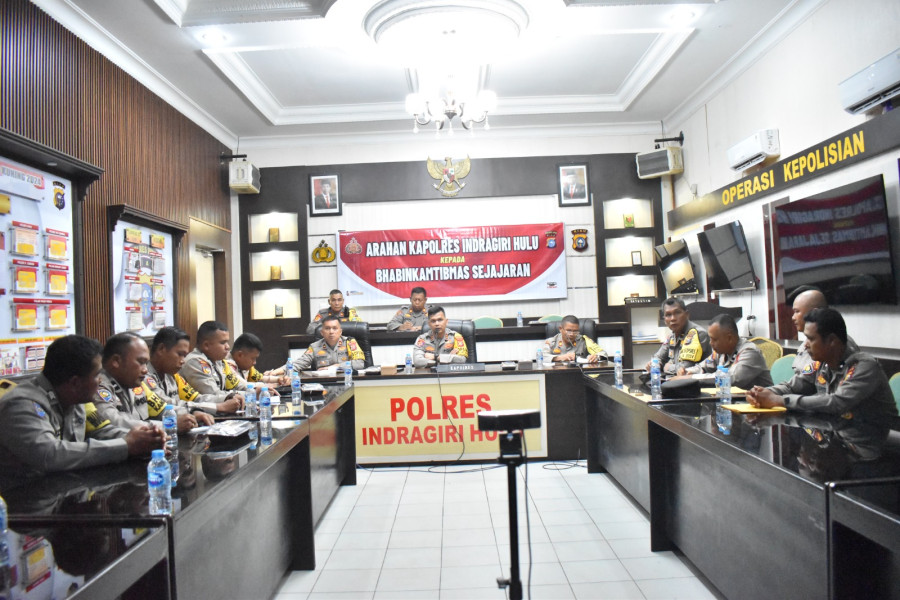 Pesan Kapolres Inhu Kepada Seluruh Bhabinkamtibmas: Jangan Berpolitik Praktis