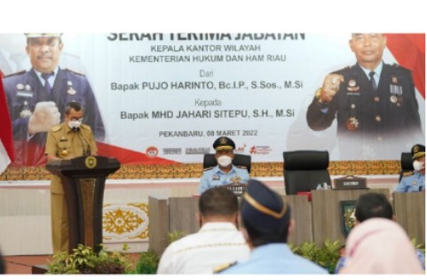 Kepala Kanwil Kemenkumham Riau Dilantik