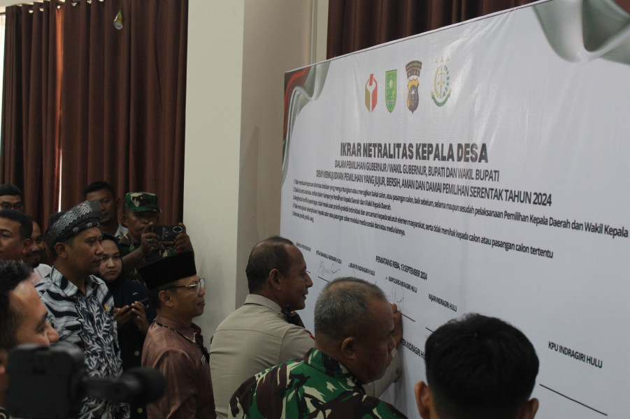 Ingatkan Netralitas Kades Bawaslu Inhu Gelar Rakor