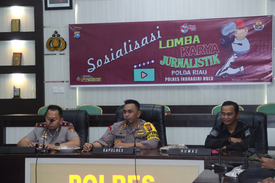 Kapolres Berharap Wartawan Inhu Menang LKJ Polda Riau