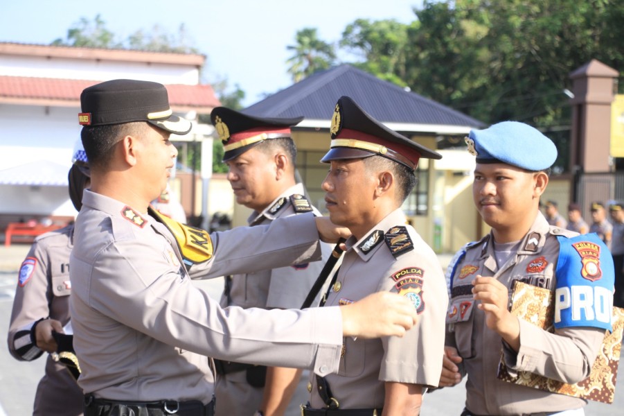 Kapolres Inhu : Empat PJU dan Kapolsek Disertijabkan