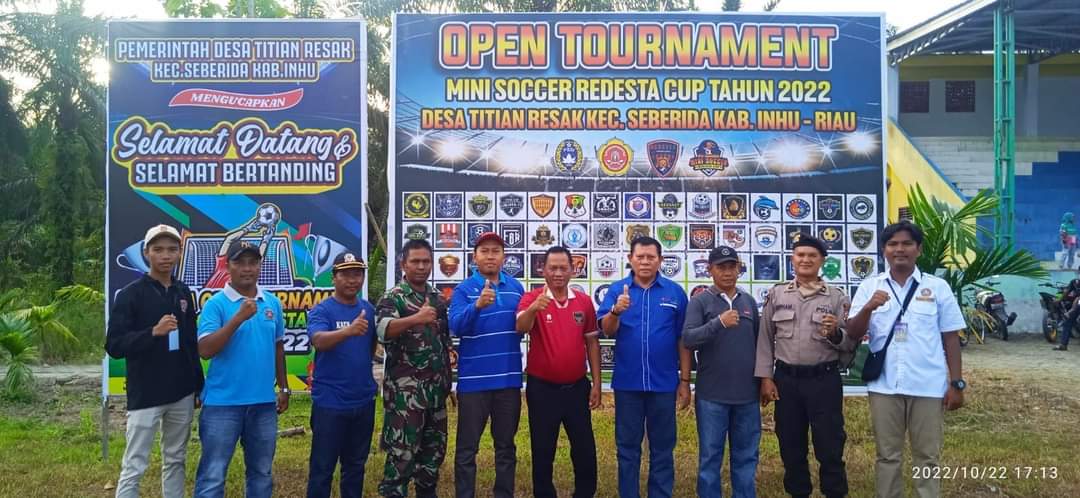 Bupati Inhu Buka Tornament Mini Soccer Redesta Titian Resak