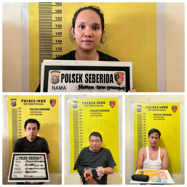 Pasutri Tersandung Kasus Narkoba, Polsek Seberida Turut Amankan Pemasok